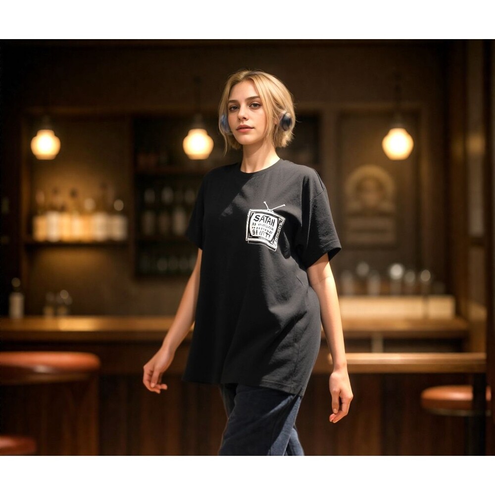 A**HOLES LIVE FOREVER Graphic Short Sleeve Tee Medium women's black slutty C71